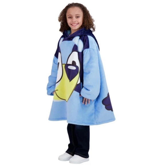 NWT Character Kids Youth Boys Girls Wayy Big Fleece Lined Hoodie BLUEY - winter - Picture 2 of 4